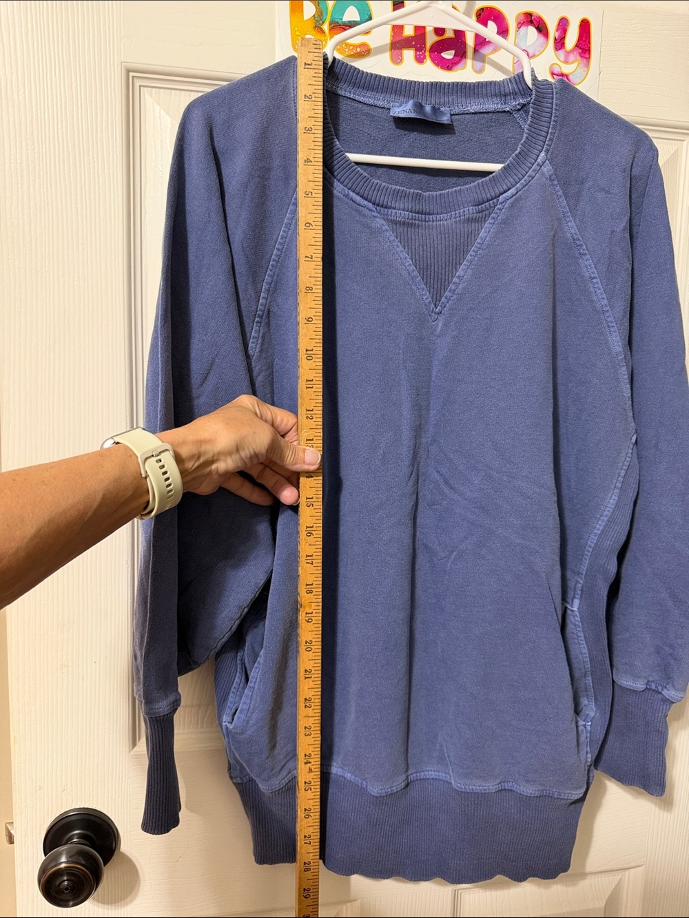 Zenana Outfitters Dusty Slate Blue Crewneck Sweatshirt